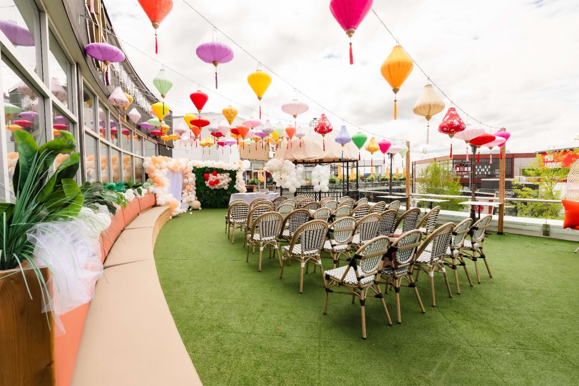 Hospitality celebration setting